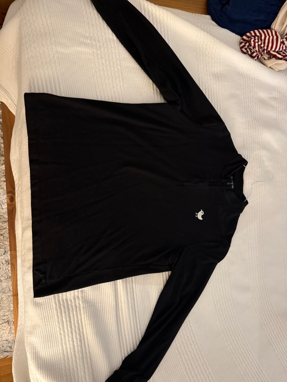 Bad Birdie Black Lightweight Quarter-Zip Shirt Jacket